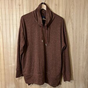 Old Navy Women’s Size XL Rust Black Cowl Neck Get After It Activewear